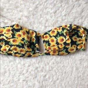 Forever 21: Sunflower Strapless Bikini Top